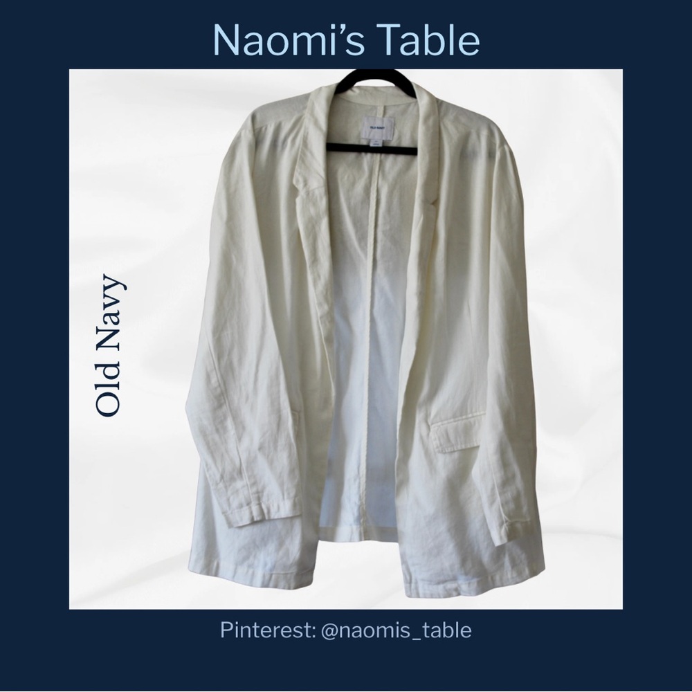 Old Navy Sea Salt Linen Blazer